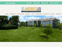 Tablet Screenshot of landings-homes.com